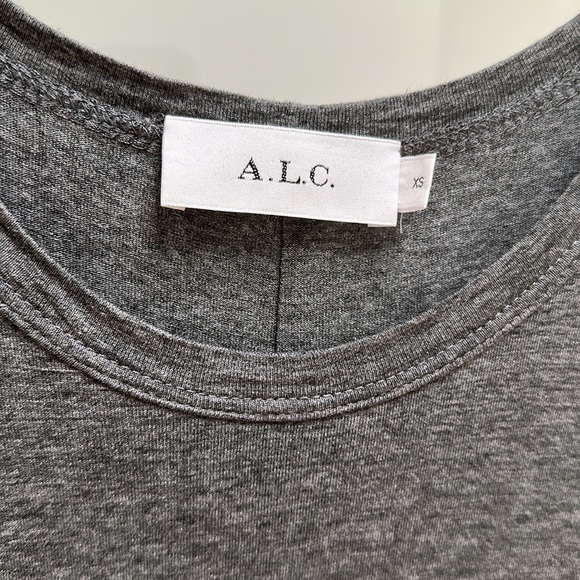 A.L.C sally grey ruched jersey dress - Picture 6 of 8